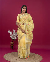 SC3298 - Linen Cotton With Full Body Embroidery